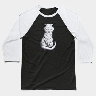 Cartoon Cat Baseball T-Shirt